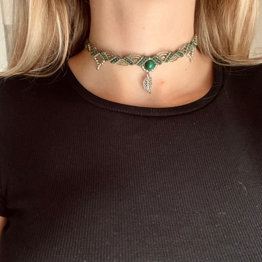 Malachite Choker Necklace