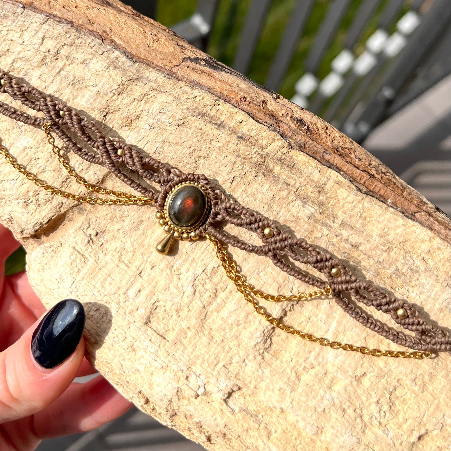 Labradorite Choker Necklace