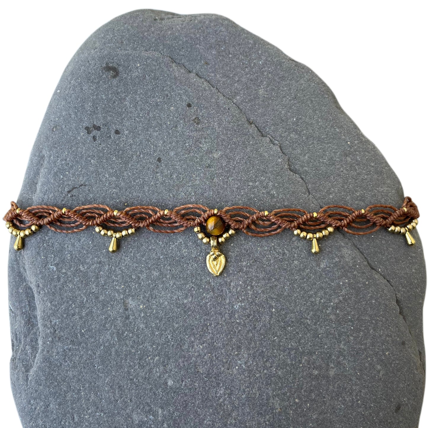 Tiger’s Eye Anklet