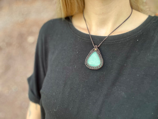 Amazonite Amulet Necklace