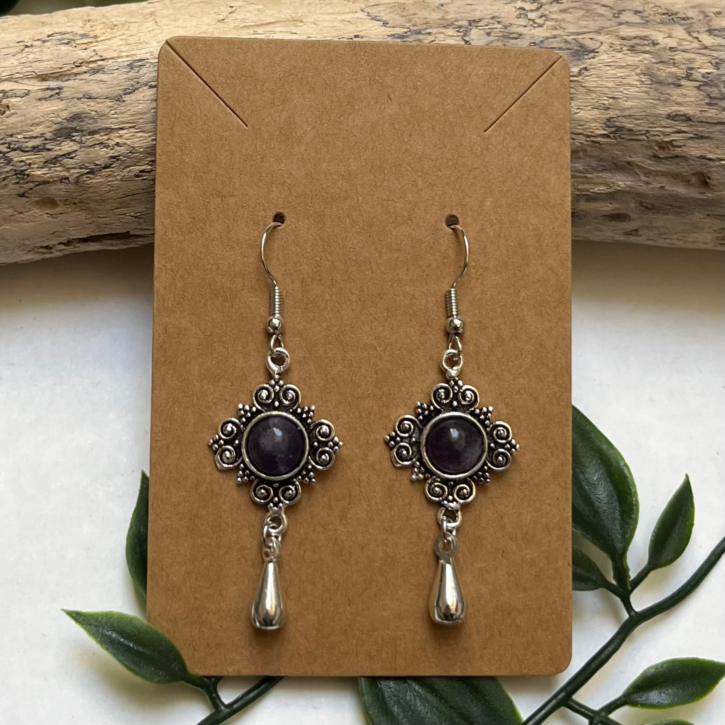 Earrings Amethyst