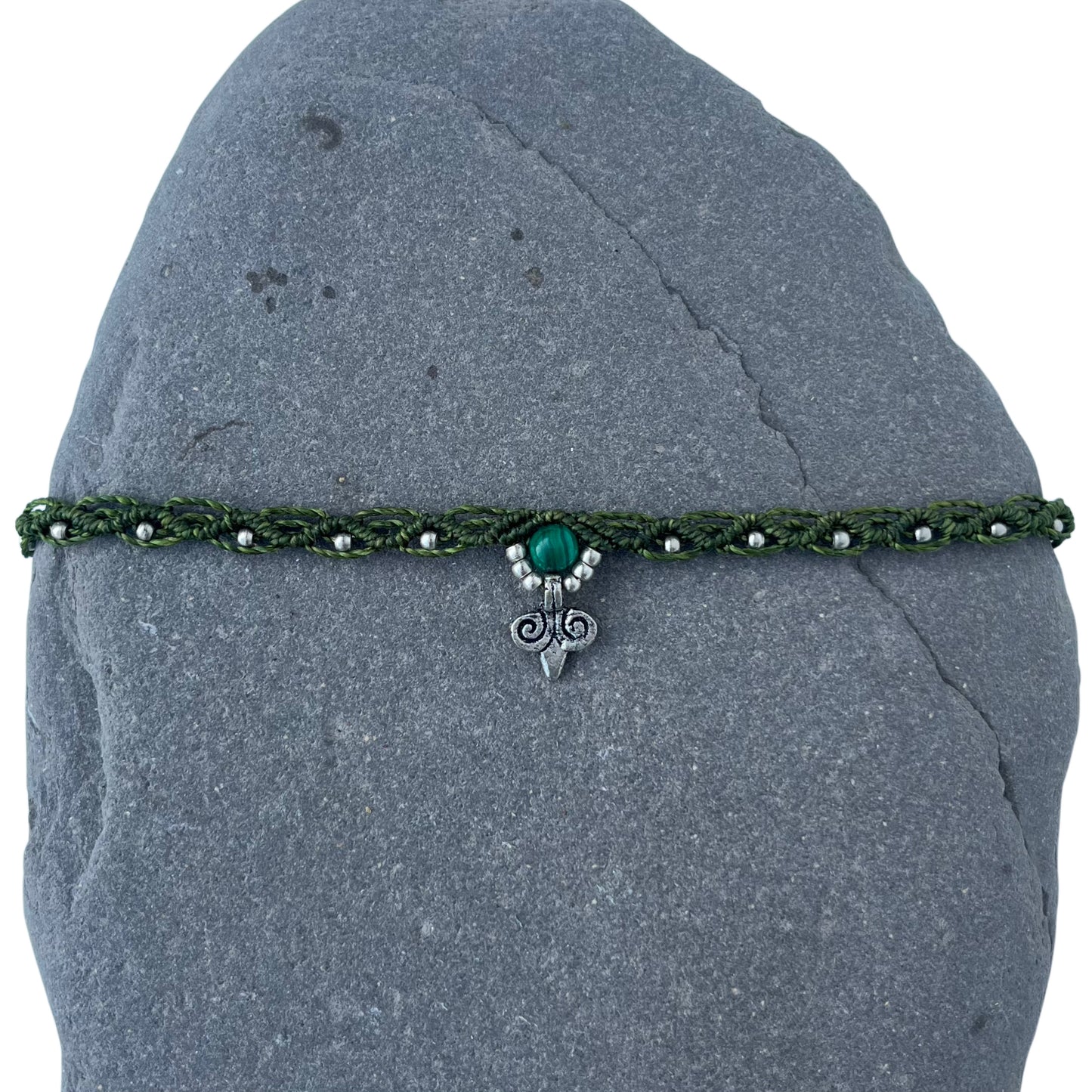 Malachite Anklet
