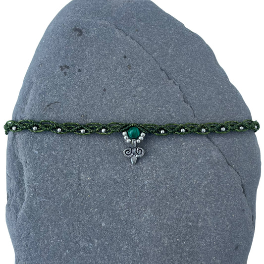Malachite Anklet