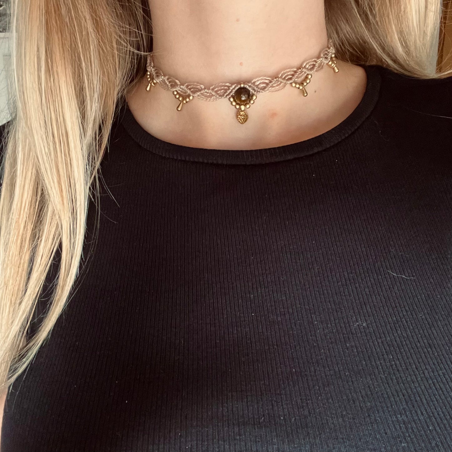Tiger’s Eye Choker Necklace