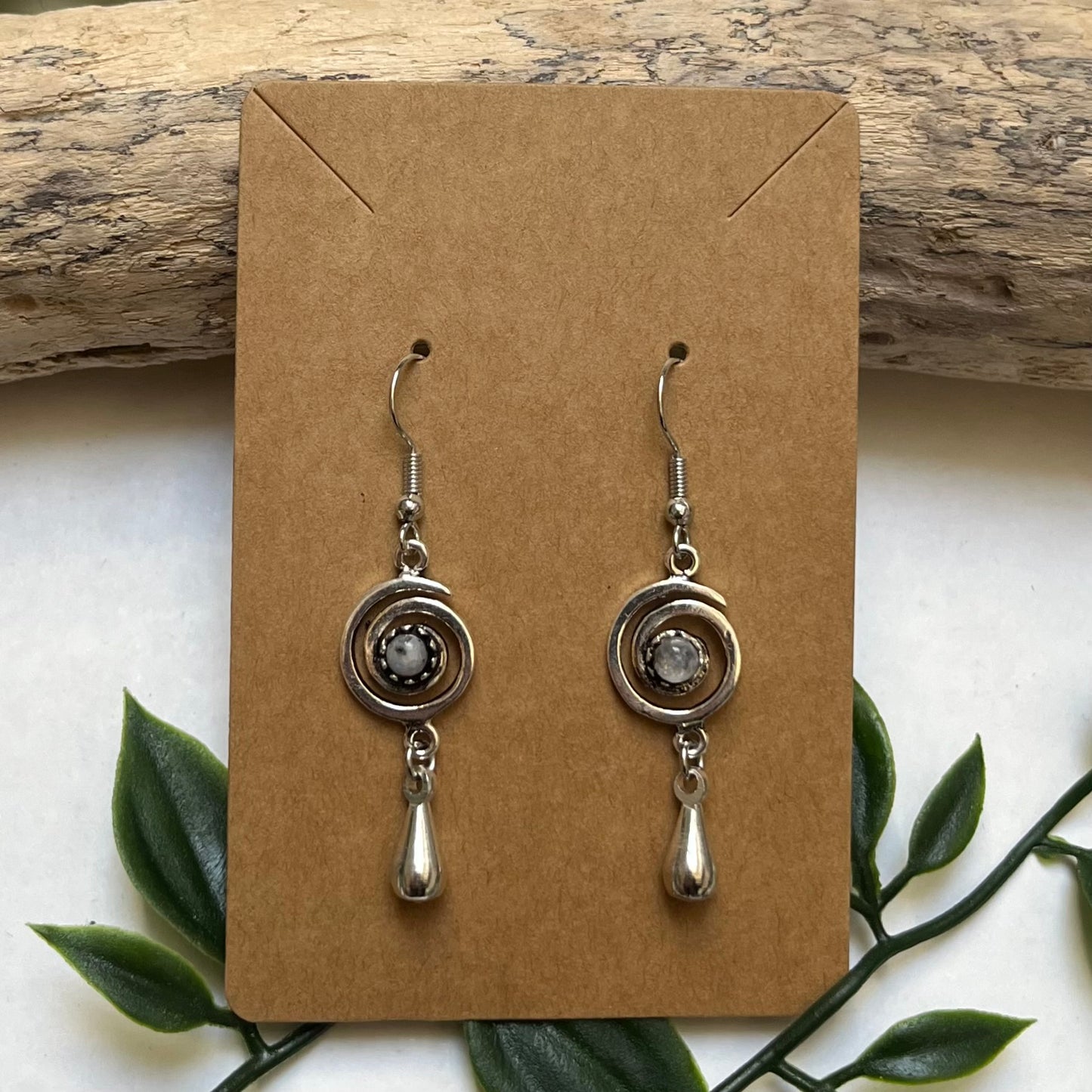 Earrings Moonstone