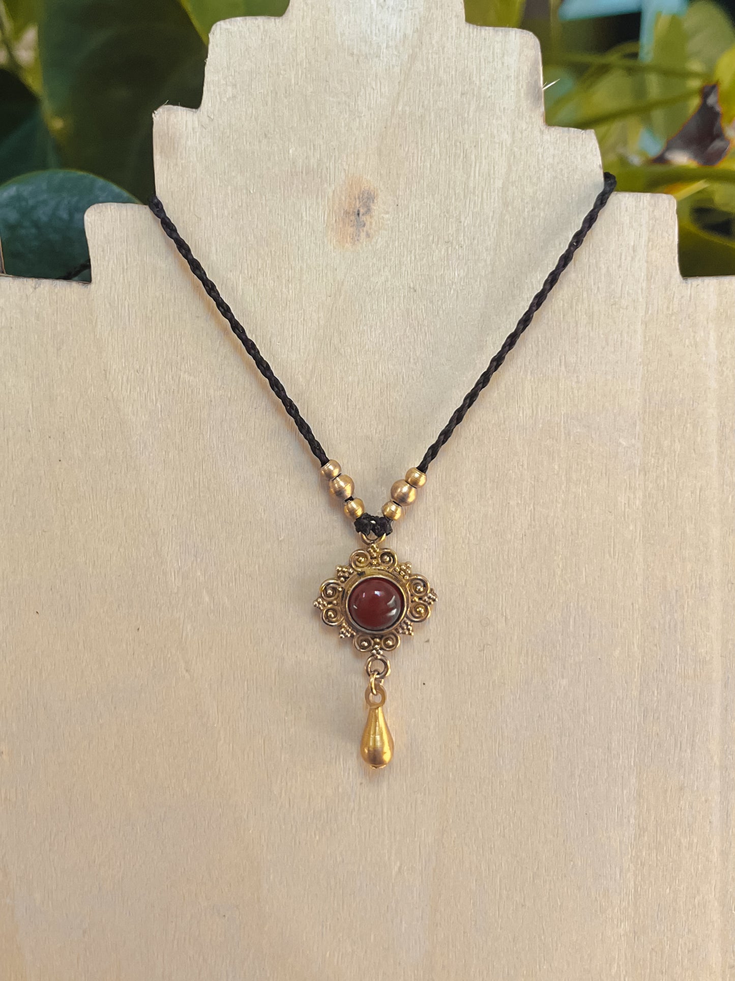 Carnelian Pendant Necklace