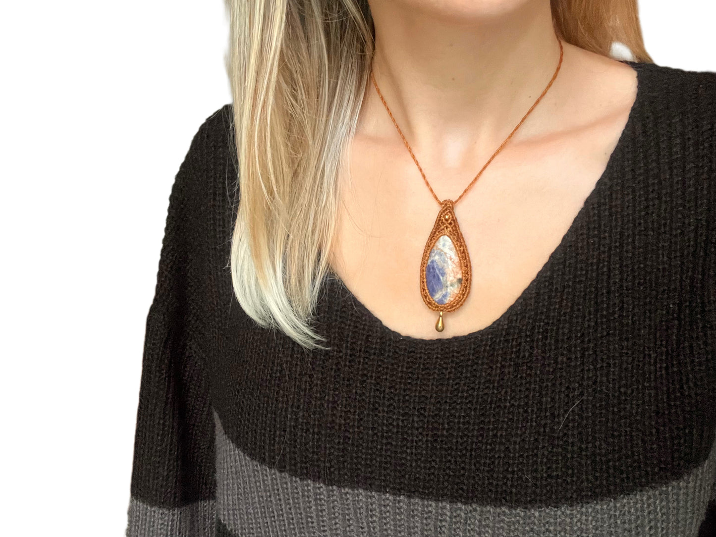Sodalite Amulet Necklace