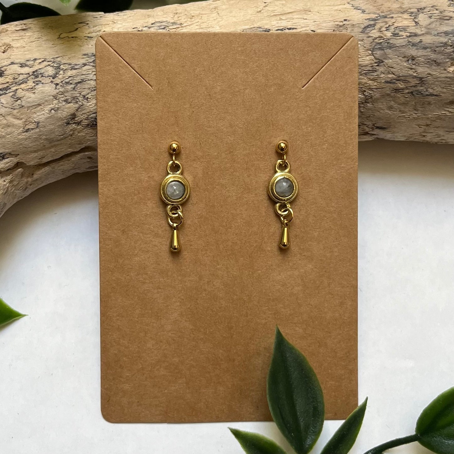 Earrings Moonstone