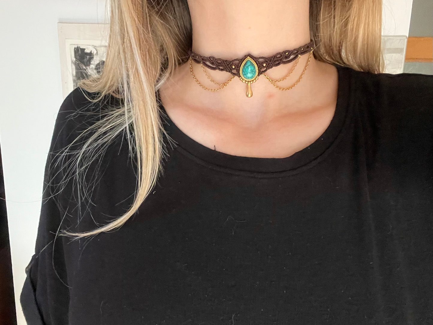 Turquoise Choker Necklace
