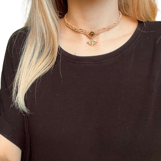 Tiger's Eye Choker Necklace