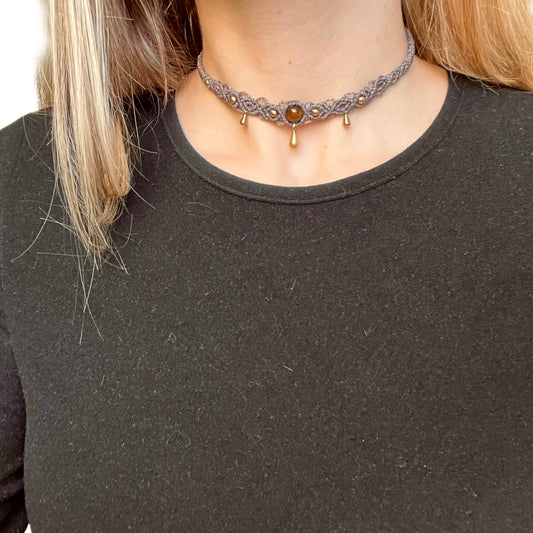 Tiger's Eye Choker Necklace