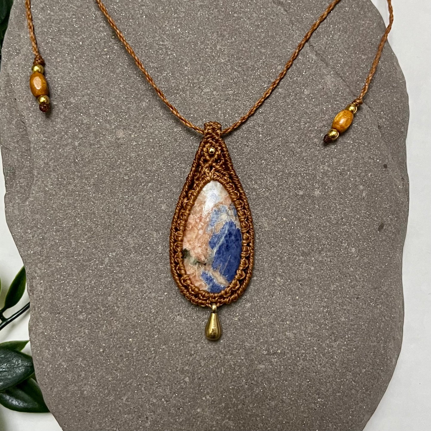 Sodalite Amulet Necklace