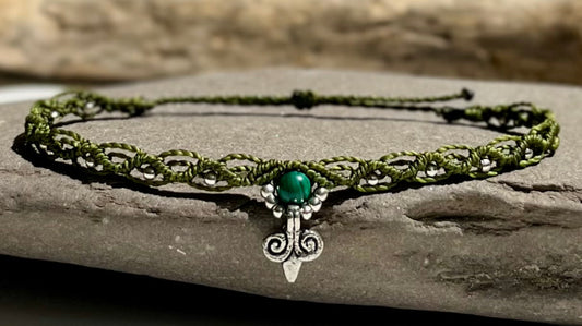 Malachite Anklet