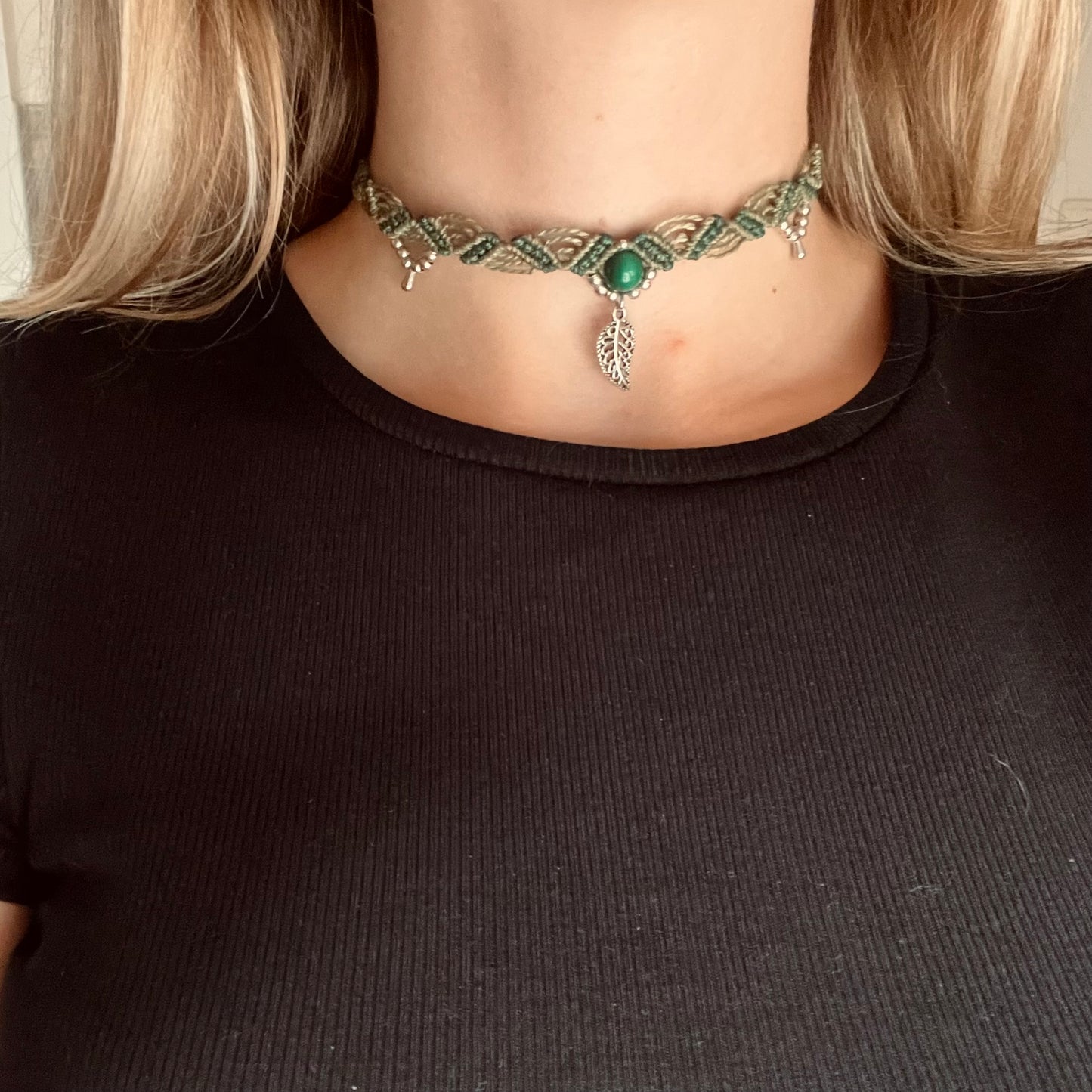 Malachite Choker Necklace