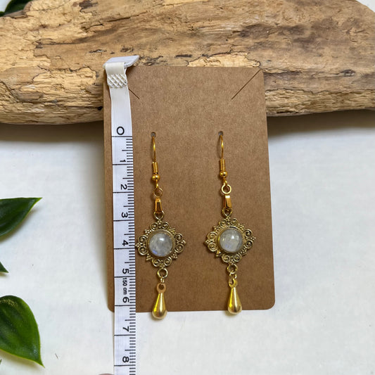 Earrings Moonstone