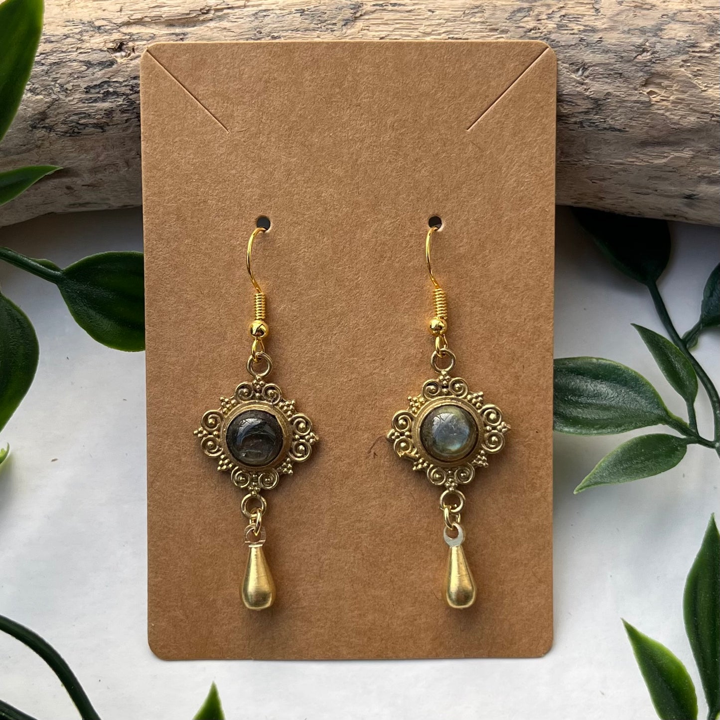 Labradorite Earrings