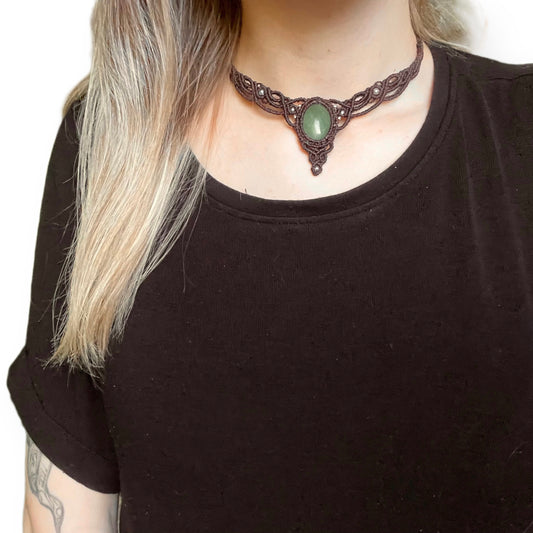 Ogrlica s kristalom Zeleni aventurin