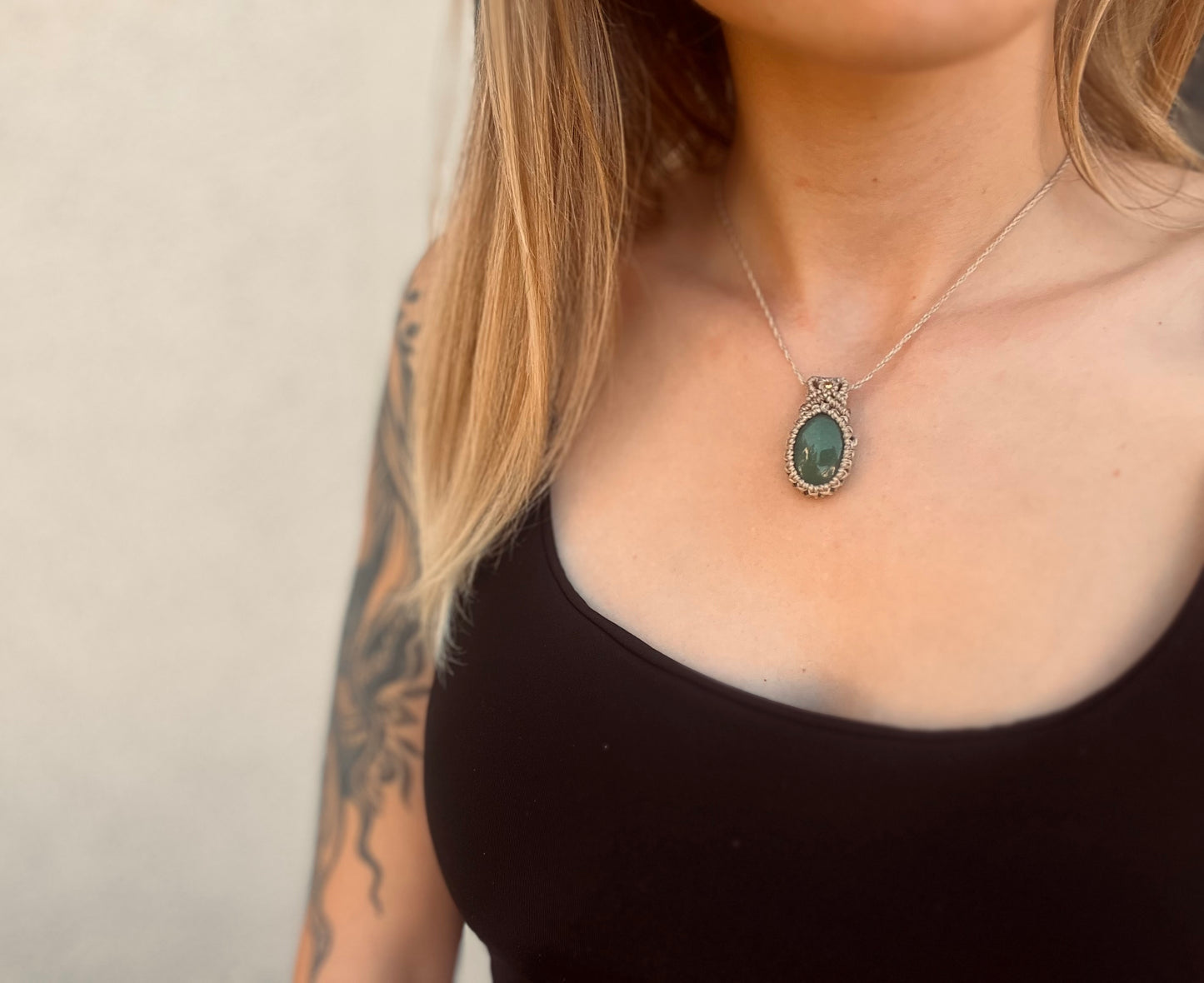 Green Aventurine Amulet Necklace