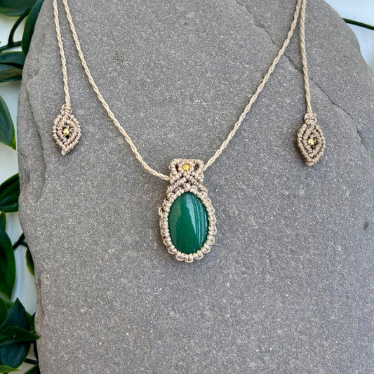 Green Aventurine Amulet Necklace