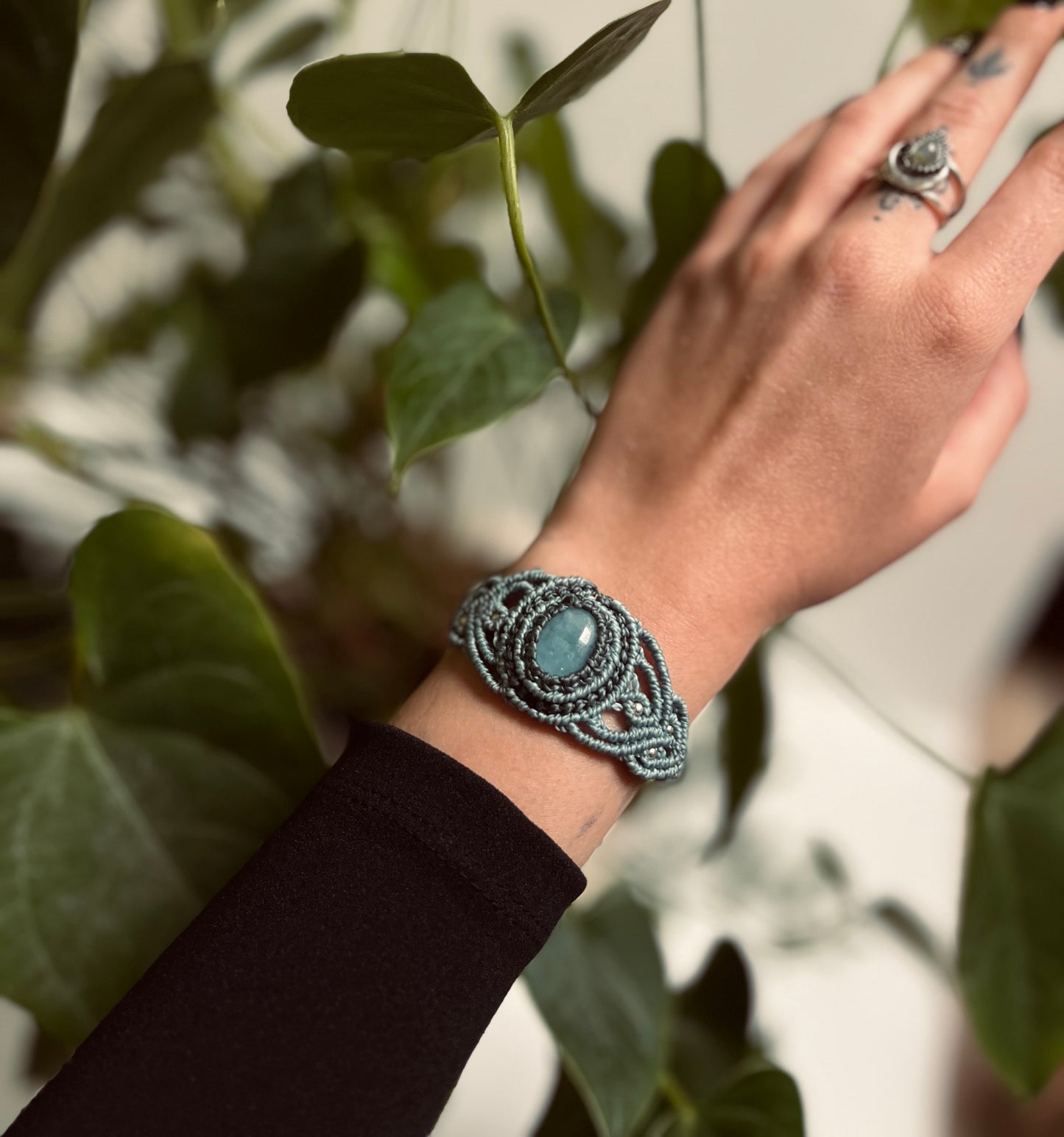 Zapestnica s kristalom Amazonit