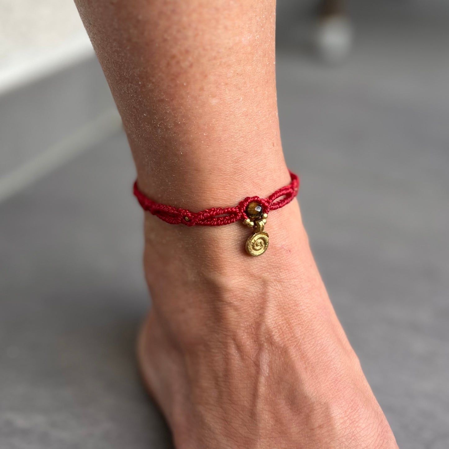 Tiger’s Eye Anklet