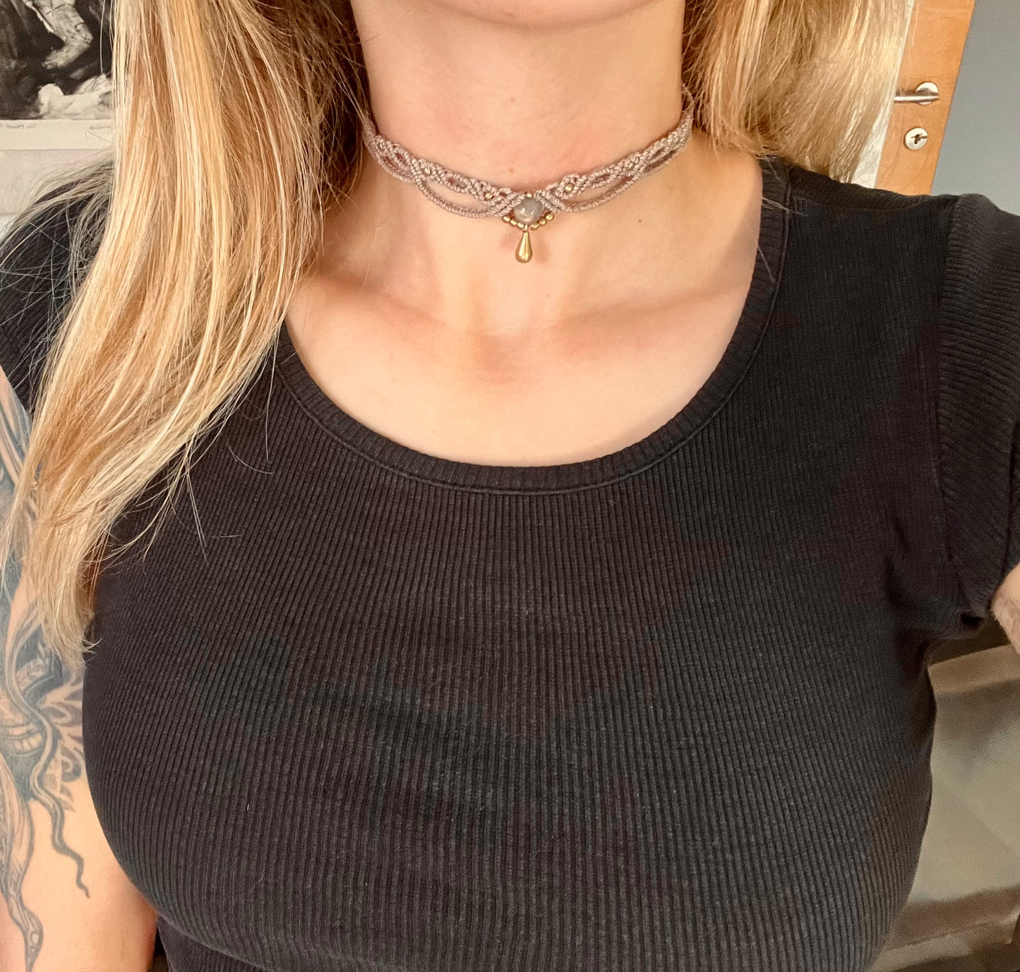 Labradorite Choker Necklace
