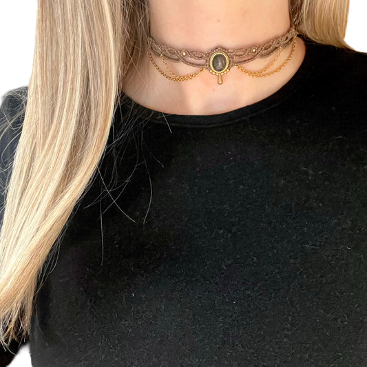 Labradorite Choker Necklace