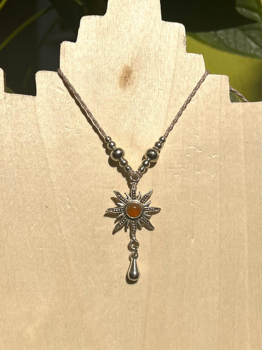 Carnelian Pendant Necklace