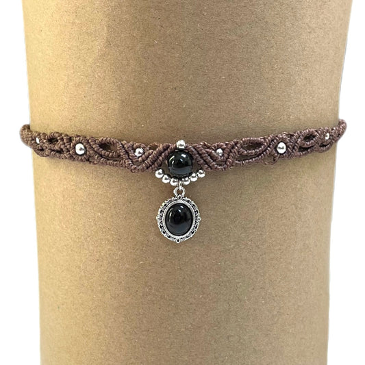 Black Agate Choker Necklace