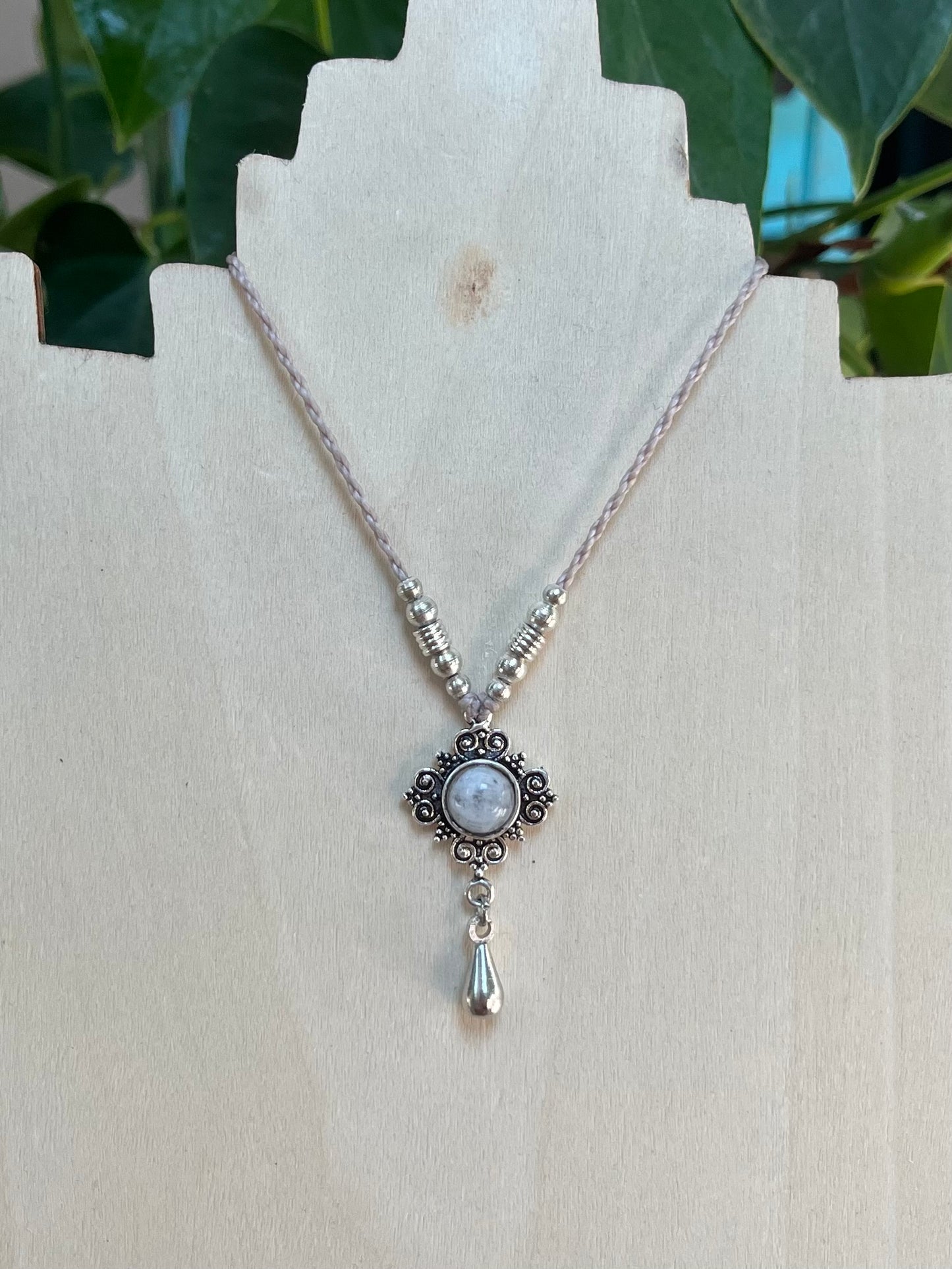 Moonstone Pendant Necklace