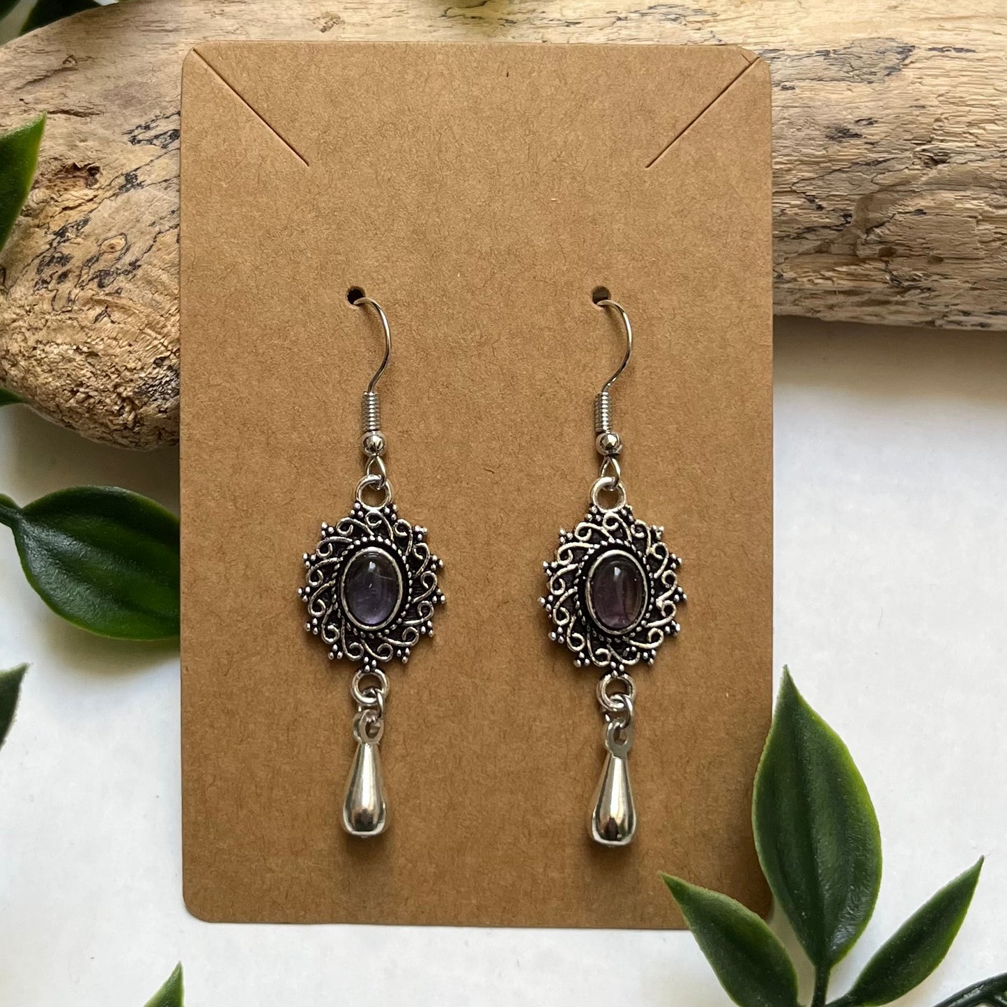 Earrings Amethyst