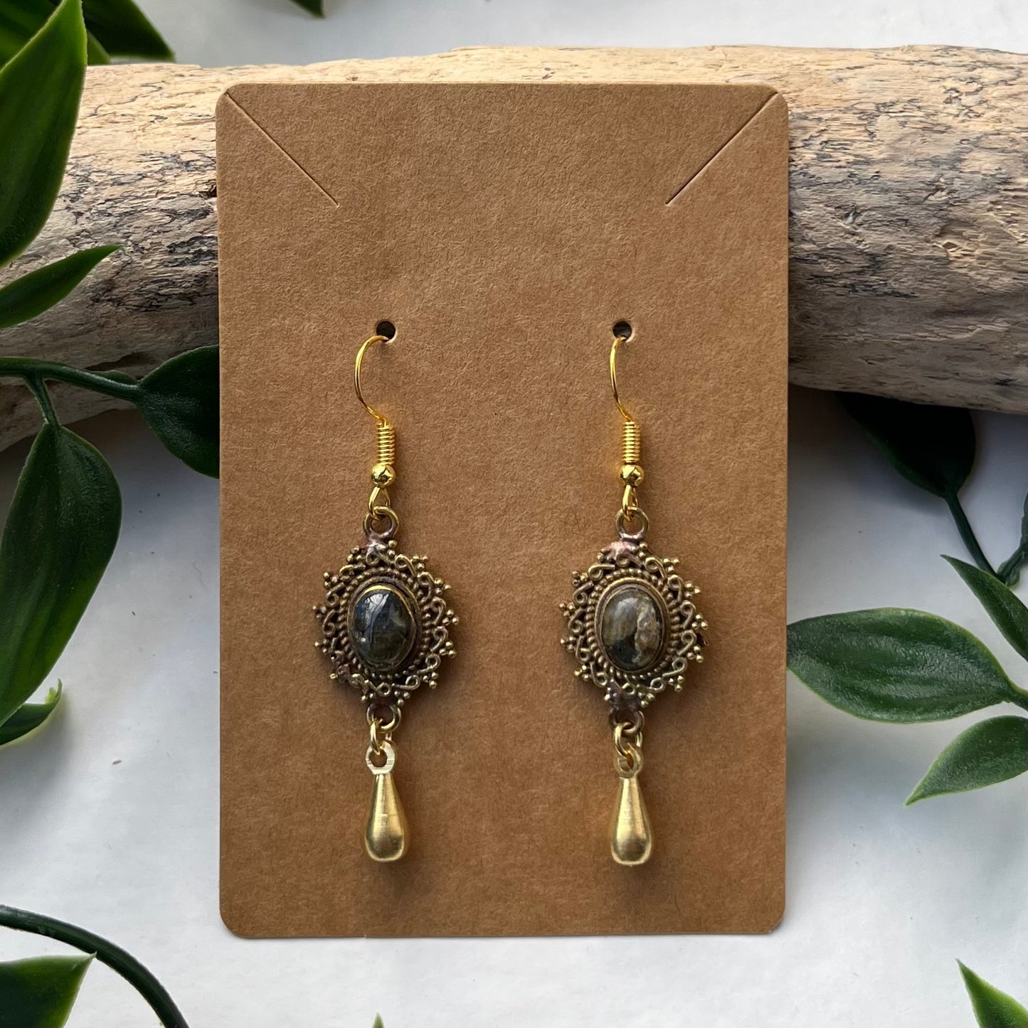 Labradorite Earrings