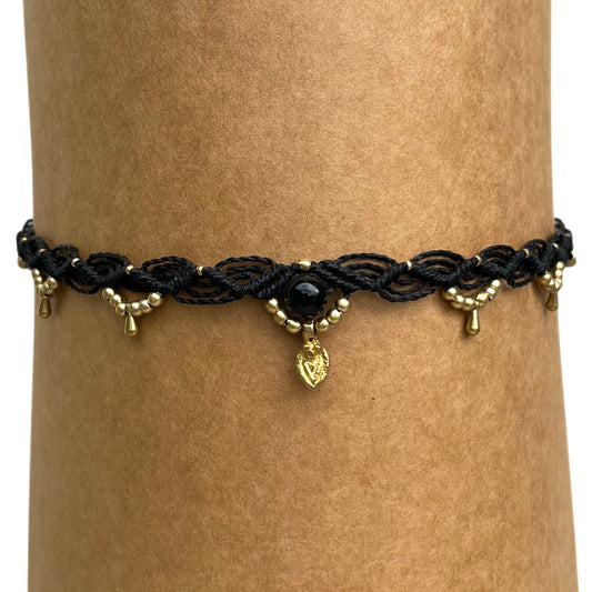 Black Agate Choker Necklace