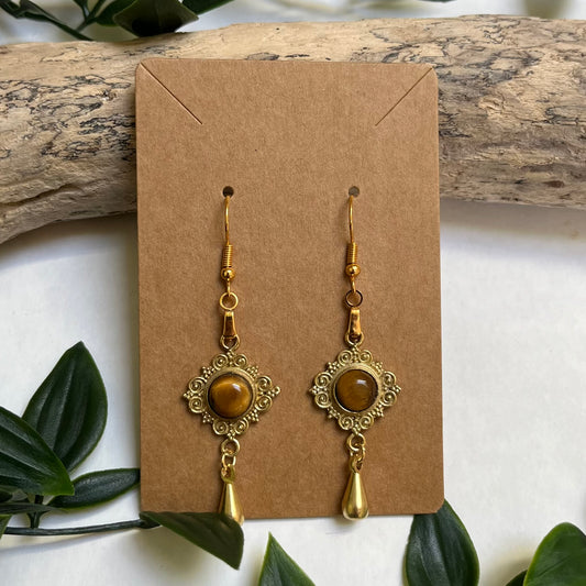 Earrings Tiger’s Eye