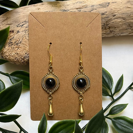 Earrings Onyx