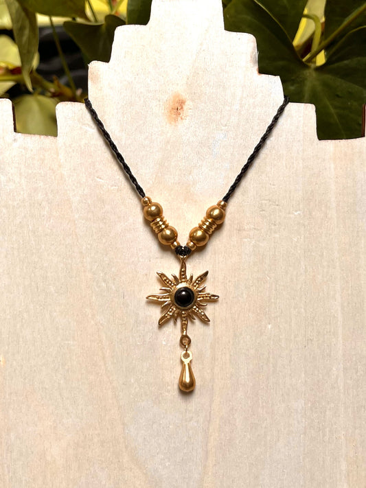 Onyx Pendant Necklace