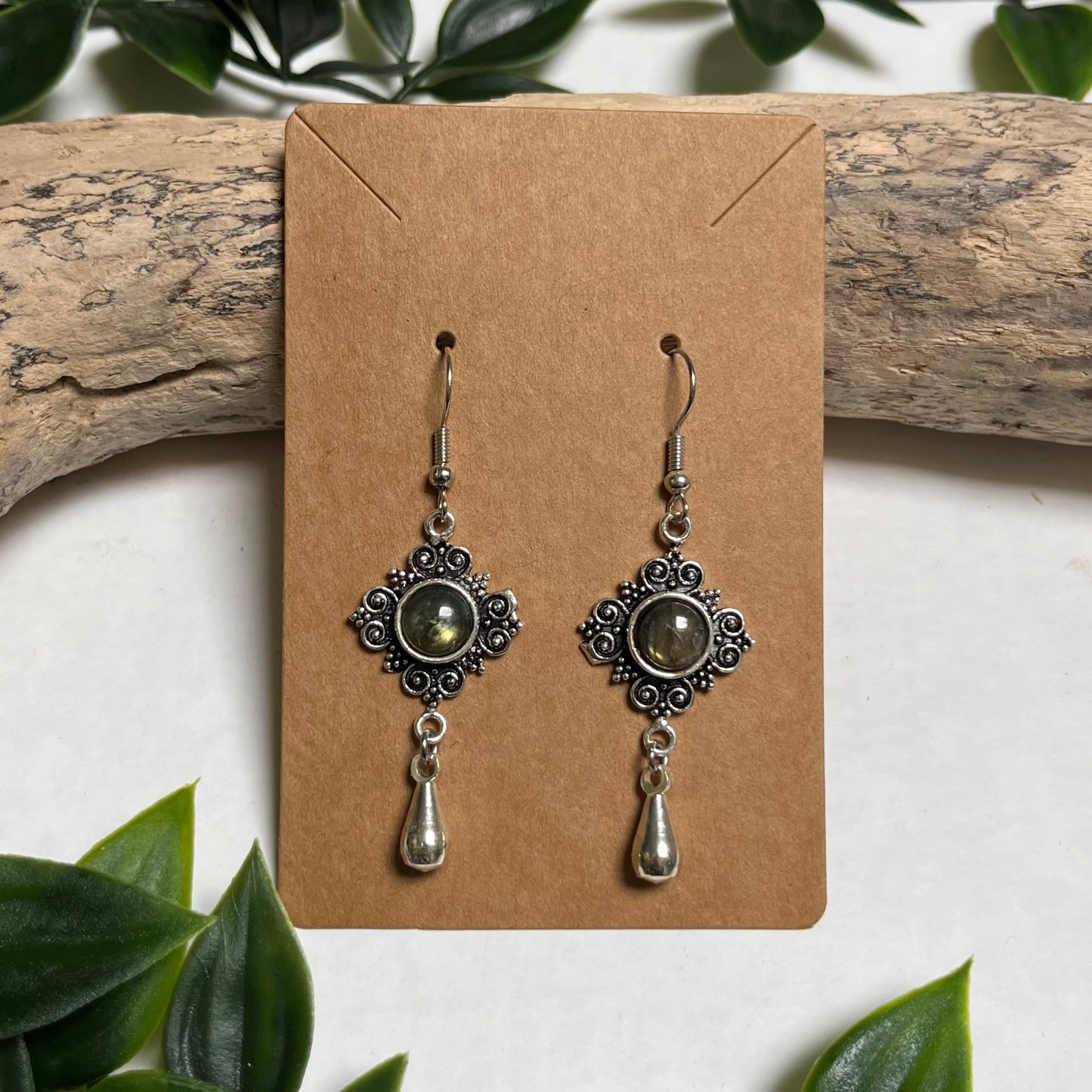Earrings Labradorite