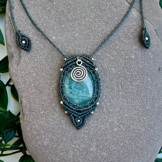 Amazonite Amulet Necklace