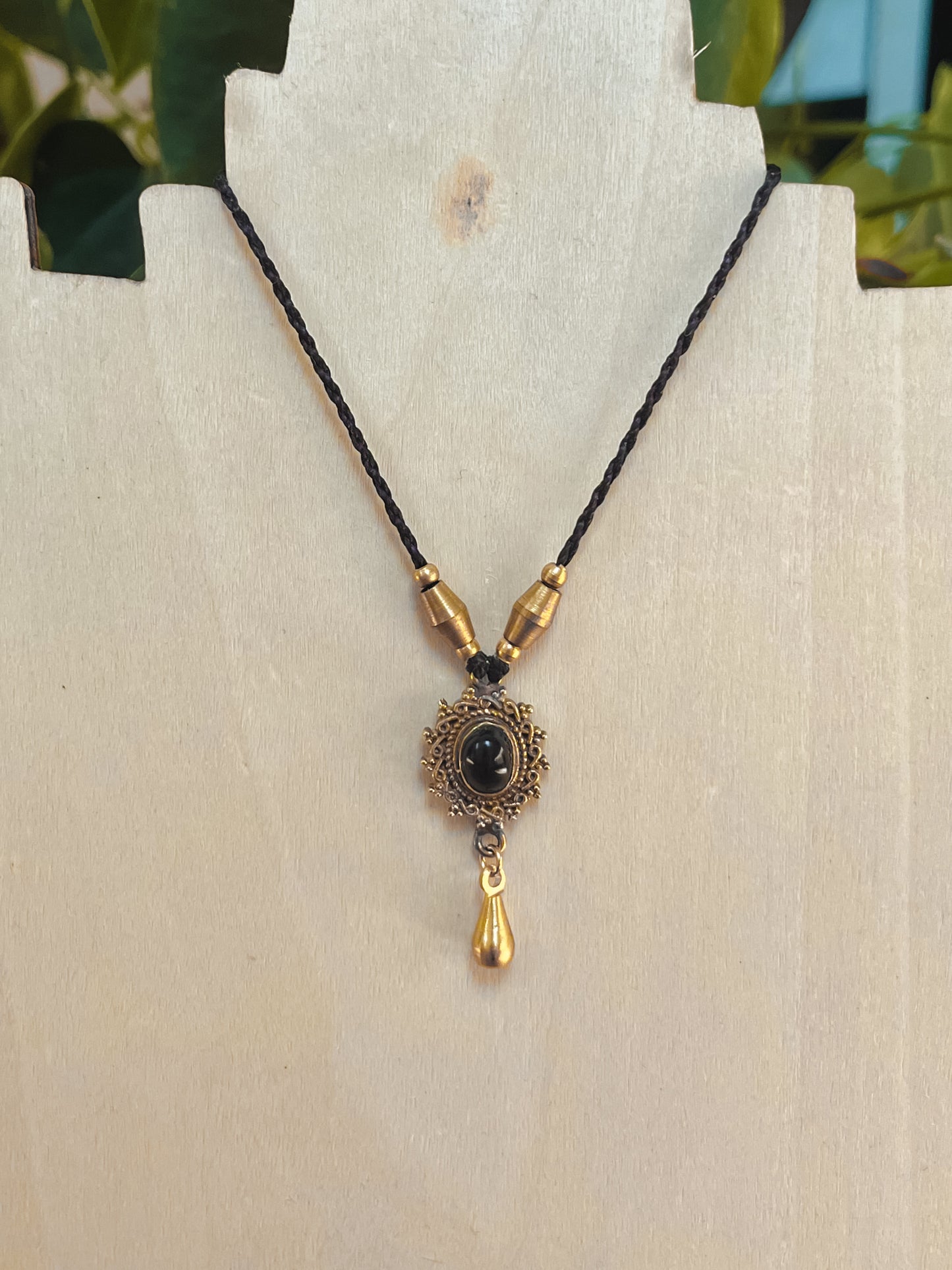 Onyx Pendant Necklace
